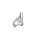 View Window Crank Handle Spacer. Plate (Left). Full-Sized Product Image