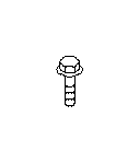 View Air Conditioning (A/C) Compressor Bolt. Alternator Bolt (M8 X 30 X 22). Full-Sized Product Image