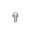 View Flange Bolt D8X19 Full-Sized Product Image