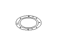 View Fuel Pump Tank Seal. Gasket. Full-Sized Product Image
