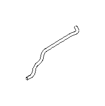View Automatic Transmission Oil Cooler Hose. Engine Coolant Overflow Hose (Back, Passenger) (AT). Full-Sized Product Image