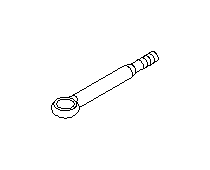 Image of Tow Hook. Hook Complete. Hook TRACTIVE (Front). A Hook. attached to a. image for your Subaru