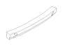 View Bumper Cover Reinforcement Beam. Beam Main SIA OBK (Rear). Full-Sized Product Image