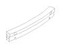 View Bumper Cover Reinforcement Beam. Beam Main SIA OBK (Rear). Full-Sized Product Image