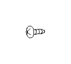 View Body D Pillar Trim Panel Screw. Dash Panel Screw. Glove Box Screw (TAPPING SCREW M5 C0, Center). Full-Sized Product Image