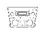 View Radio Control Unit. Stereo Deck. PB000984 Radio UP3. Full-Sized Product Image 1 of 2