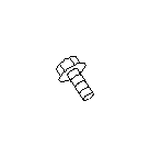 View Engine Coolant Reservoir Bolt. Fender Apron Bolt. Fender Liner Bolt (Front, Back, Lower, Center). Full-Sized Product Image