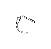 View Liftgate Washer Hose. Hose SIA (Rear, Upper). Full-Sized Product Image
