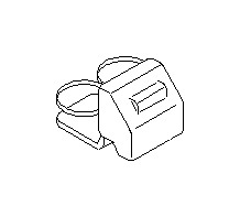 View Cup Holder Console Box. Cup Holder RSIA (IVORY). Full-Sized Product Image