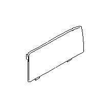 View Child Restraint Anchor Plate (Right, Rear Quarter, OFF BLACK) Full-Sized Product Image 1 of 1