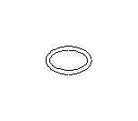 View Engine Coolant Flange O Ring. Engine Coolant Pipe O Ring (Outer, Inlet, Outlet). Full-Sized Product Image