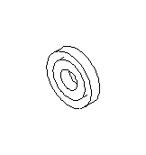 View Manual Transmission Input Shaft Bearing. Ball Bearing 23X63X12 (MT). Full-Sized Product Image