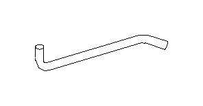 Image of Hose Air Breather image for your 2005 Subaru Legacy  GT(OBK:XT) SEDAN 