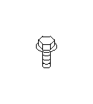View Flange Bolt D8X19 Full-Sized Product Image