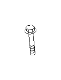 View Automatic Transmission Mount Bolt. Bolt 10X64X28 (AT). Full-Sized Product Image