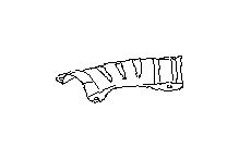 Image of Exhaust Resonator Heat Shield. Cover Converter (Rear, Lower). image for your 2013 Subaru Outback  R Touring 