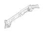 View Bumper Cover Reinforcement Beam Bracket. Bumper Impact Absorber Bracket (Left, Front). Full-Sized Product Image