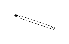 View Hood Lift Support. Stay Hood (Right, Front). Full-Sized Product Image