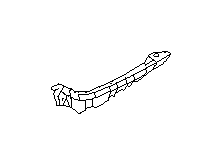 View Bumper Cover Brace. Bumper Cover Reinforcement Bracket (Right, Front, Upper, Driver). Full-Sized Product Image
