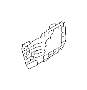 View Door Access Cover. Door Panel insulation. Interior Door Handle Trim (Left, Front, Inner). Full-Sized Product Image 1 of 1
