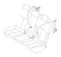 Image of Seat Belt Receptacle (Rear, Inner, Center, IVORY). Component that the Seat. image for your Subaru