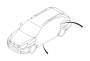 View Door Seal. Door Weatherstrip (Left, Rear). Full-Sized Product Image