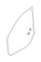View Door Seal Clip. Roof Panel Weatherstrip Clip (White). Full-Sized Product Image