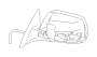 View Mirror Head. PB001099 Door Mirror Unit. Sideview Mirror (Right). Full-Sized Product Image