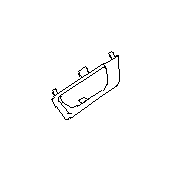 View Interior Door Handle Trim. Cover REMOTEDR R. LFET. Remote Door (Left, Rear). Full-Sized Product Image
