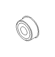 View Manual Transmission Input Shaft Bearing. Roller Bearing (MT). Full-Sized Product Image