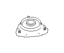 Image of Suspension Strut Mount. Suspension Top Hat (Front). Insulator between the. image for your 2016 Subaru Outback  Limited w/EyeSight 