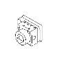 View Brake Hydraulic Hose. Brake Hydraulic Line (Left, Front). Full-Sized Product Image 1 of 2