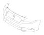 Image of Bumper Cover. Bumper Face OBK (Front, Painted). UN. image for your 1998 Subaru Outback   