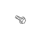 View Door Window Glass Surround Channel Bolt (BOLT ASSEMBLY M6 X 10, BOLT AY M6 X 10, Front, Rear) Full-Sized Product Image