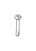 View Headrest Guide. Bushing Lock Head Rest (IVORY). Full-Sized Product Image
