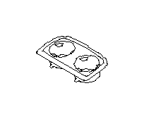 Image of Seat Armrest Cup Holder (Rear, IVORY) image for your 2015 Subaru Outback  Premium 