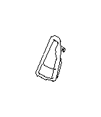 View Seat Hinge. Hinge Bracket. Side (Right). Full-Sized Product Image 1 of 2