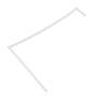 View Glass Reveal Molding Seal. Dam Rubber Window (Rear, Back, Upper). Full-Sized Product Image