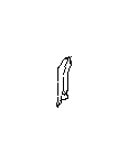View Door Seal Clip. Weather Strip (Left, Right, Front, Rear, White). Full-Sized Product Image