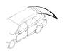 View Roof Luggage Carrier Side Rail Cap. Roof Rack Cover Clip. Full-Sized Product Image