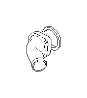 View Engine Coolant Thermostat Housing. Water Neck. Cover Thermostat. Full-Sized Product Image