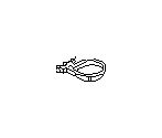 View Transmission Oil Cooler Line Clamp. Hose Clamp. Full-Sized Product Image