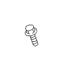 View Air Filter Housing Bolt. Engine Air Intake Hose Bolt. Full-Sized Product Image