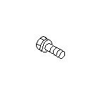 View Disc Brake Caliper Bracket Mounting Bolt. Bolt and Washer. Full-Sized Product Image