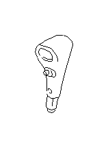 View Automatic Transmission Shift Lever Knob. Grip Select Lever (AT). Full-Sized Product Image