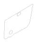 View Door Water Deflector. Sealing Cover Door (Front, Plastic). Full-Sized Product Image 1 of 1