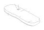 View Cover Hinge Seat Cushion (Rear, DARK GRAY; GRAY; LIGHT GRAY) Full-Sized Product Image