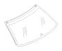 View Glass Reveal Molding Clip. Windshield Molding Clip (Rear, Back, Upper). Full-Sized Product Image