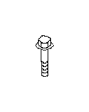 View Air Filter Housing Bolt. Engine Air Intake Hose Bolt. Bolt-6X31X15. Full-Sized Product Image