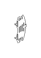View Disc Brake Pad Shim. Disk Brake (Inner). Full-Sized Product Image